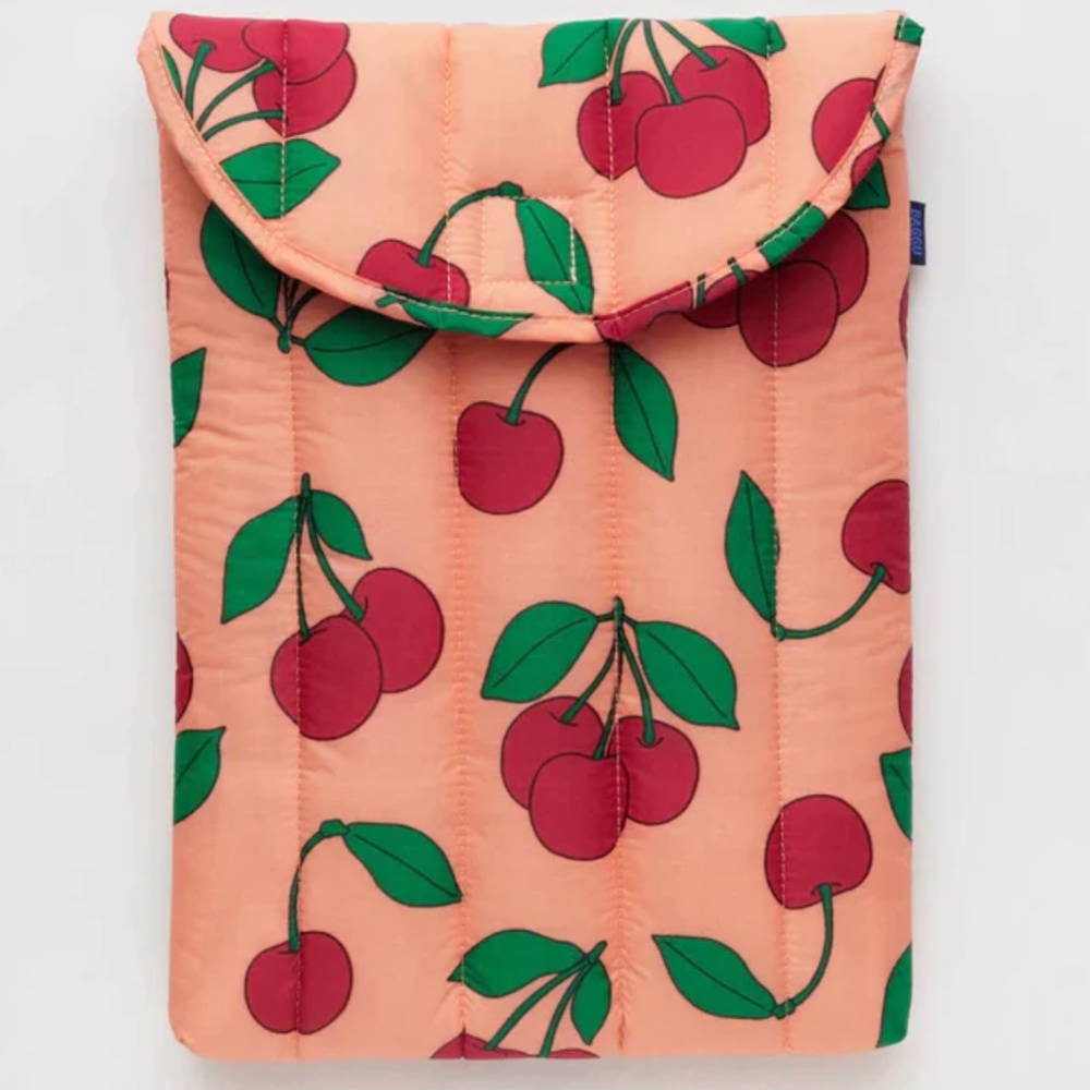 Baggu Puffy Laptop Case "16 Sherbet  Cherry